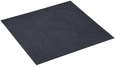 ShGaxin Lot de 20 dalles autocollantes en PVC de 1,86 m² en marbre noir, sol autocollant, parquet stratifié pour sol, sol adhésif, revêtement de sol en PVC, sol interieur