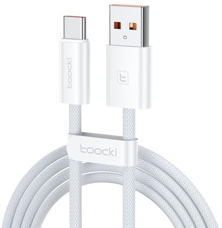 toocki Cable USB C 1,5 M, Câble de Charge Nylon Tressé Cable USB A vers USB C pour iPhone 17 Pro Max/16/16 Pro Max/15 Série, Samsung S24 S23 S22, Huawei Mate 60/50, Honor, Xiaomi