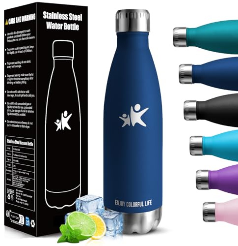 HoneyHolly Botella agua Acero Inoxidable, Botella Termica - 750ml sin BPA, Botella de Agua Deportiva, Doble Pared al Vacío a Prueba de Fugas, Cantimplora Termica para Gimnasio