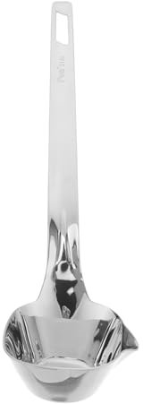 Gatuida Stainless Steel Cooking Spoon Fat Separator Ladle for Soup Oil Filter Spoon Long Handle Scoop for Gravy Boat