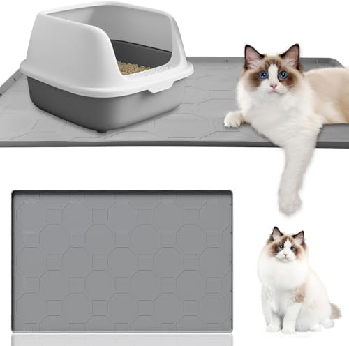 Katzenklo Matte 86×56 cm, Silikon mit Hohem Rand