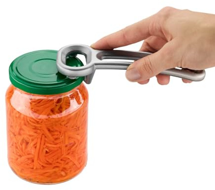 GEFU Glasdeckelöffner VACIO - Schraubglasöffner aus Aluminium für Vakuum | Massiver Deckelöffner für Marmeladengläser & Vorratsgläser, löst Unterdruck kraftsparend ohne den Deckel zu beschädigen