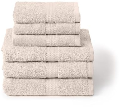 Caleffi Set Asciugamani Bagno con Ospite 6 Pz – Composto da 3x Asciugamano Viso 55x100 cm + 3x Asciugamano Bidet 40x60 cm – Cotone 100% Morbido e Ultra Assorbente – Doccia, Viso e Ospitalità Set Bagno