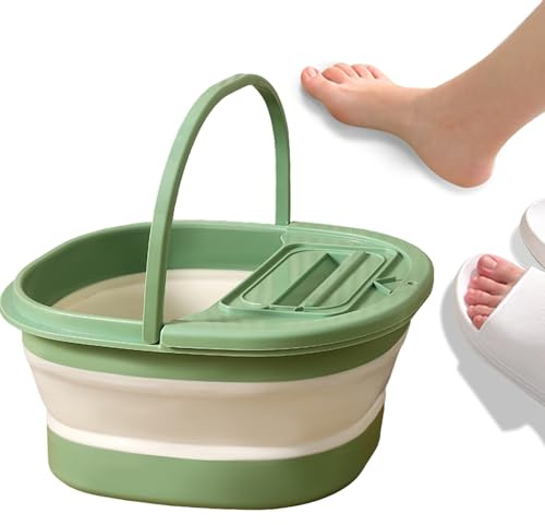 Baignoire de pieds | Sac de bain antidérapant – Bassin de pieds, pour hommes, femmes, personnes âgées, voyage, camping, spa, centre d'hôtel, dortoir, salle de bain