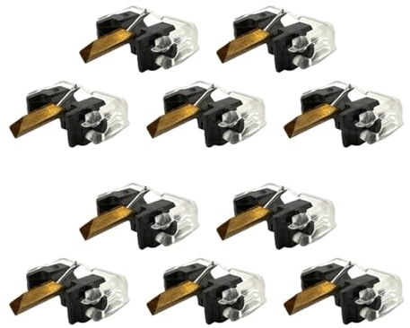 Compatible avec Les Aiguilles de Gramophone for St-ylus N44-3-7 M44-7 N44G DN30, SH-ure M44G et du-AL DN305 DN306(10 pcs Black)