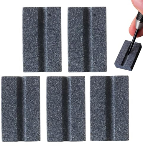 YUVKIN 5er-Set Dart Schleifstein für Metall Darts, Dart Sharpener für Steel Dartpfeile, Dart Zubehör