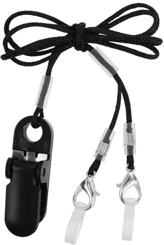 NOLITOY Sicheres Halteband mit Schutzclip aus Abs und Nylon für Hörverstärker zur Vermeidung von Verlust Komfortabel für Aktive Senioren und Alltag