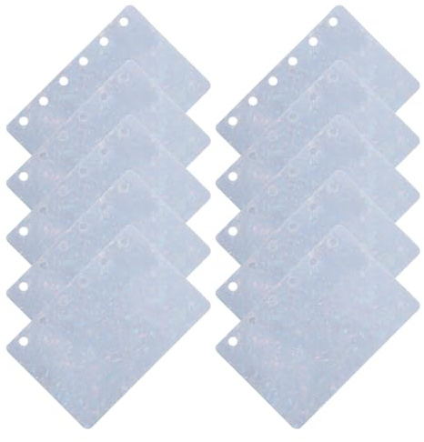 DEARMAMY Divisori per Raccoglitori ad Anelli A7 in PP 10 Pezzi 6 Fori Inserti per Planner Flessibili e Resistenti Divisori Indice per Organizzazione Studio e Ufficio