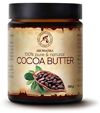 Manteca de Cacao Pura 100g - Sin Refinar - Burkina Faso - 100% Natural - Cuidado del Cuerpo de Cocoa - Estiramiento - Cabello