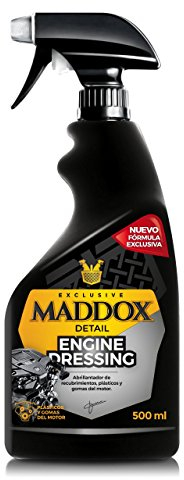 Maddox Detail - Hidratador de Plásticos Coche e Hidratador de Gomas Coche | Limpiador Motor Coche | Abrillantador Plasticos Coche | Abrillantador Coche Recubrimientos | Engine Dressing 500ml