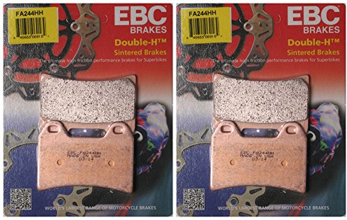 EBC Double-H Sintered Metal Brake Pads FA244HH (2 Packs - Enough 2 Rotors)