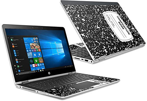 Mightyskins Skin Compatible with Hp Pavilion X360 15.6 (2018) - Composition Book | Protective, Durable, and Unique Vinyl Decal Wrap Cover | Easy to Apply, Remove, and Change Styles | Made in The USA