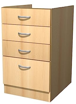 Smart Möbel Schubkastenschrank ohne Arbeitsplatte 50 cm Buche - Namu