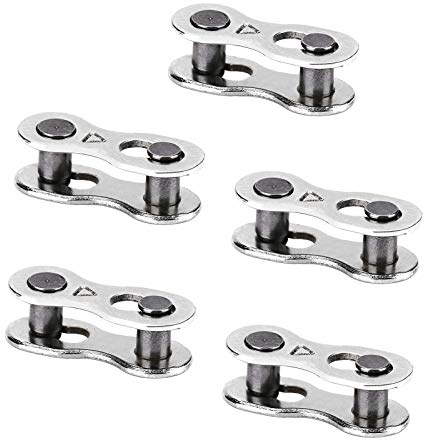 5 Paar Fahrrad-Schnellverschluss-Kettenglied, Fahrradkettenglied, Stahl-Fahrradketten-Verbindungsstift für 8/9/10 Geschwindigkeit( 8-speed (6 7 8 common))