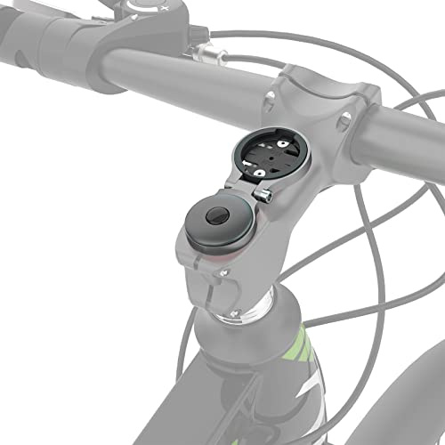 for Garmin Stem Mount - Adjustable Out Front Bike Computer Mount for Wahoo Stem, Road Cycling for Garmin Bike Computer Compatible with Wahoo Elemnt, Bryton, Cateye (Grey)