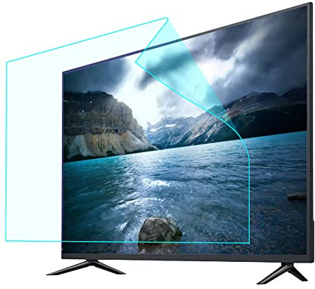 Protecteur d'écran TV anti-lumière bleue de 37 pouces (819 * 460mm), Film souple mat antireflet sans bulles 4H pour TV HD LCD, LED, OLED et QLED 4k