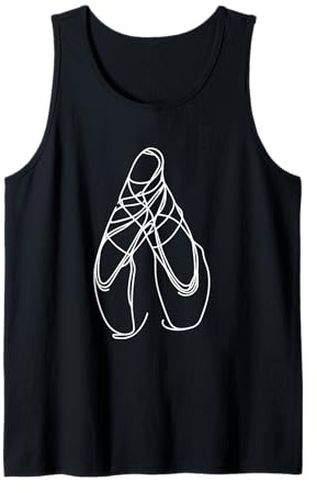 Zapatillas de ballet Dibujo Ballet Danza Camiseta sin Mangas