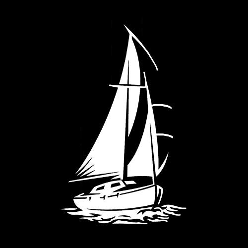 SANTPOT 15CM Meer Segeln Yacht Boot Wellen Auto Aufkleber Körper Fenster Stoßstange Windschutzscheibe Dekoration Vinyl Zubehör Auto Liefert