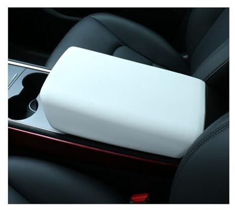 LIYUANMU Auto Leder Mittelkonsolen Armlehne Kissen für Tesla Model Y Model 3, Armlehnenschoner Polster Schutzabdeckung Armlehnenbox Abdeckung Mittelkonsole Pad Zubehör,A/2