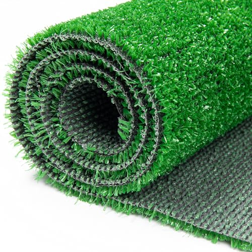 TAPISO Fanyo Erba Sintetica Per Esterno 10 mm Al Rotolo Prato Verde Tagliabile Drenante Per Terrazzo, Giardino, Balcone, Giardino d'Inverno 200 x 100 cm