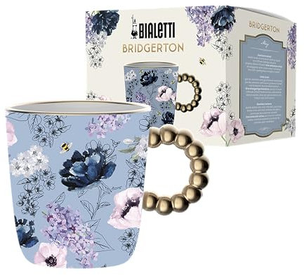 Bialetti Mug Bridgerton, Porcellana, No Lavastoviglie, No Microonde, 330ml