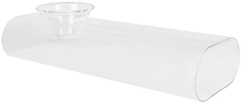 LABRIMP Elegante Ensaladera de Cristal Recipiente para Hielo Seco Cuenco Multiusos para Servir Cócteles Y Postres