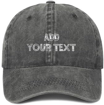 Klassische Cowboy-Kappe mit Aufschrift Dad Cowboy, personalisierbar, zum Laufen, Anthrazit, grau, Einheitsgröße