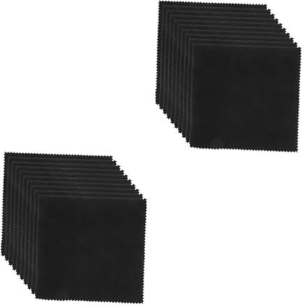 ULDIGI 24pcs Reusable Cleaning Cloth for Violin Bass Guitar Piano Micro Cloth for Cleaning Tools and Fast Fret Guitar String Cleaner