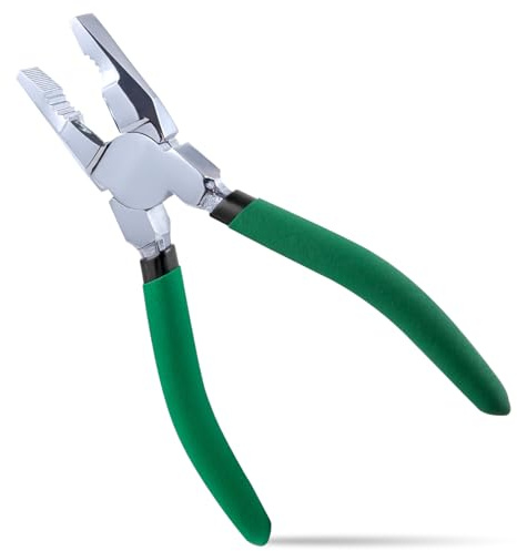 INJOYTEC 6 Inch Lineman's Pliers: Carbon Steel, Chrome Plated, Ergonomic Grip, Suitable for Electrician Work, Jewelry Making, DIY Tools, Wire Wrapping, Beading, Crafting