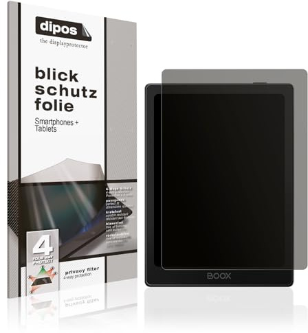 dipos I Blickschutzfolie kompatibel mit Onyx Boox Go 6 Display-Schutzfolie matt mit 4-Wege Sichtschutz-Effekt