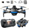 Drone Double Caméra UHD avec Télécommande LCD à Écran Intégré, WIFI 5G, Moteurs Brushless, Carte SD, Évitement d’Obstacles, Vol Inteligent et Fonctions Avancées, Vol +/- 36 min, Portée 1km