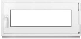 Framex Kellerfenster Fenster Kunststofffenster Weiß Breite x Höhe 110 x 45 cm (1100 x 450 mm) 3-Fach (32 mm) Dreh Kipp DIN Rechts - Premium