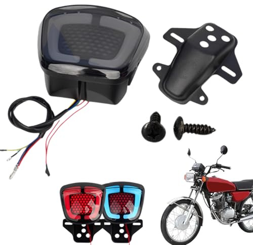 Motorrad-Bremslicht, integriert mit Blinker, LED-Motorrad-Rücklicht, für ATV, Nachtfahrten, Outdoor-Reisen, Camping, Touren, Herren, Radfahrer