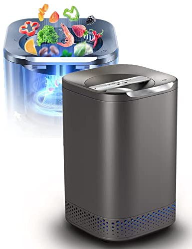 Compostiera elettrica, ciclatore automatico per rifiuti alimentari per cucina domestica, bidone per compostaggio da controsoffitto, capacità 2,5 l, facile funzionamento con un pulsante