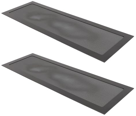 Vvikizy Finmaskigt Magnetiskt PC-fläkt Dammfilter Ultratyst Datorkylare Fläktfilter Grillar för Fläktventil 4,72x14,17in 2st för PC-chassi Strömförsörjning (Svart)