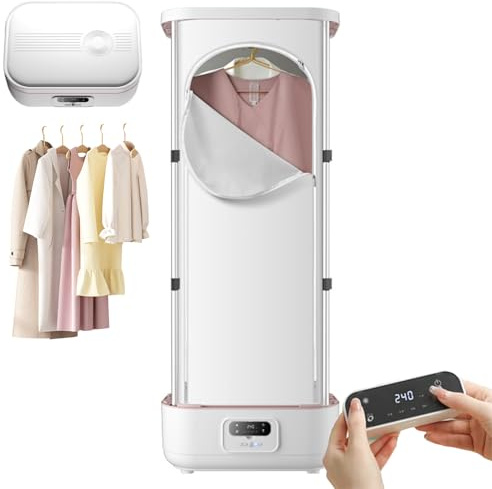 Machine De Séchage À Vapeur 900W, Machine À Plier Les Vêtements Avec 3 Vitesses Réglables Et Télécommande, Minuterie Et Double Protection, Sèche-linge Vapeur Automatique Pour Tissus
