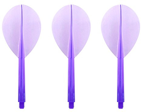 Condor Darts Flight Plain Clear Purple Teardrop L