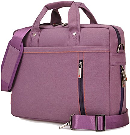 Sacoche en Ordinateur Portable Serviettes Anti-Chocs avec Multi-Fonctionnel Sac à 17 pour Tablette/PC Ordinateur Portable/Chromebook/Macbook/Ultrabooks Violet