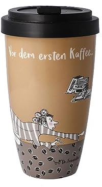 Kaffee to go VOR DEM ERSTEN KAFFEE 500ml Goebel Porzellan