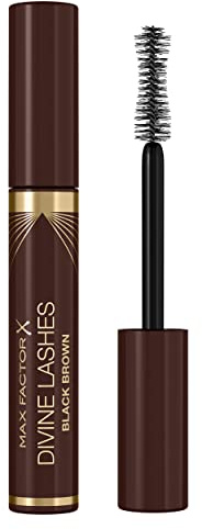 Max Factor Masterpiece Divine Lashes Mascara, Farbe 002 schwarzbraun, Wimperntusche für individuelles Volumen, 8 ml, 1 Stück (1er Pack)