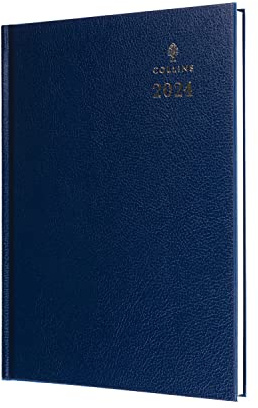 Collins Debden Standard Desk 2024 Terminplaner A5 Woche zum Ansicht Business Tagebuch - Business Planner und Organizer - Januar bis Dezember 2024 Terminplaner - Wochenplaner - Blau - 35.60-24