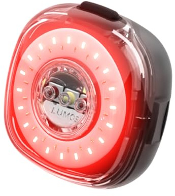 Lumos Smart Bike Light System - Sync Front & Rear LED Light, Custom Brightness, Flash Pattern, Day/Night mode, Turn Signals, Brake lights, Bicycle Accessories for Night Riding