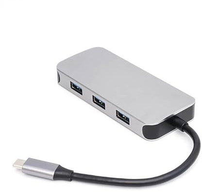 Adaptateur USB C Hub USB multifonction haute vitesse Essayez le chargeur micro USB de l'ordinateur portable