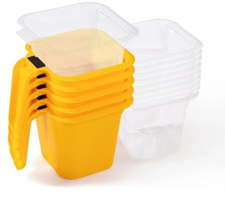 Voomey 15Pc Paint Bucket Holds 16 oz. of Paint or Stain, Paint Cup, Paint Pail Liner, Trim Painting Tool, for Finishing Work and Repairs
