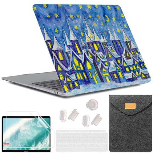MUSHUI 5 in 1 Hülle für MacBook Pro 14 Zoll 2024 2023 2022 2021 M3 M2 M1 A2918 A2992 A2779 A2442 Pro Max Chip, Hartschalenhüllen mit Tastaturabdeckung, Displayschutzfolie - Schloss 9