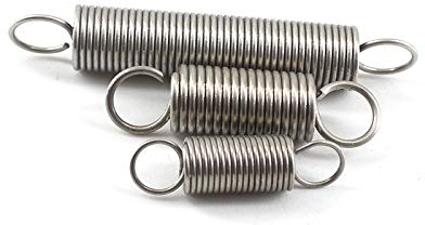 WUPNGS Doppelhakenfeder Zugfeder mit Haken, 0,8 mm Dicke, kleine Zugfeder mit Doppelhaken, 0,8 x 6 x 40 mm, 10 Stück (Farbe: 0,8 x 6 x 35 mm)(0.8x6x50mm)
