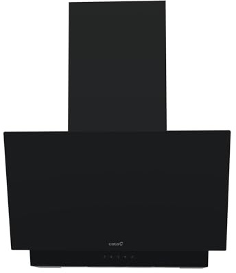 Cata Campana Decorativa Thalassa 700 GBK/G Panel de Control Electrónico 4 Velocidades 3+1 Turbo Motor Extra Silencioso Nivel de Sonido 50 dB Iluminación LED Filtro Antiniebla Ancho 70 cm Color Negro