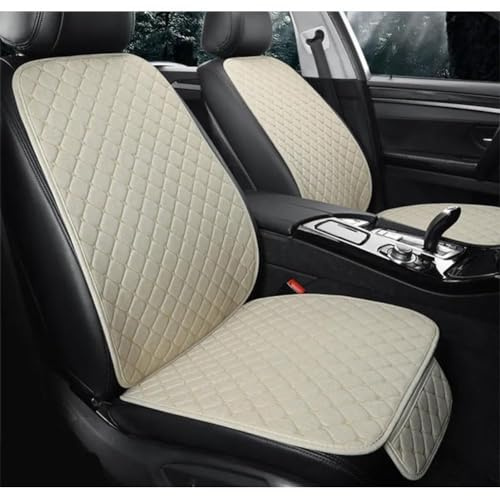 JZWJNFYY 5 Sitze Auto Sitzbezüge für VW Golf 5 6 7 8 GTE GTI GTD Clubsport Clubsport45 Variant Alltrack, Autositzbezug Full Set Sitzschoner rutschfest Atmungsaktiv Set Auto Zubehör,beige