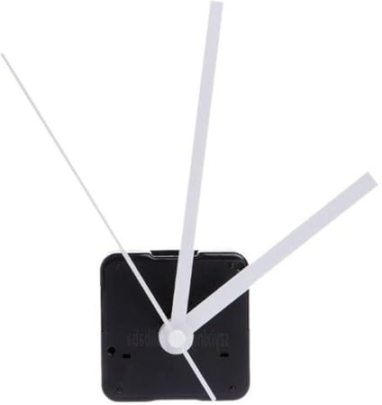 Silent Quartz Clock Mechanism Kit, Long Shaft Wall Clock Motor Movement Repair Parts, Silent Clock Mechanism Kit for DIY Crafts, White Hands, Electric Clock Movements Suitable for 8-12mm Maximum Dial
