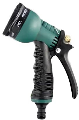 Dunnet Tools 8 Function Garden Hose Spray Gun Nozzle Soft Grip Sprayer Set